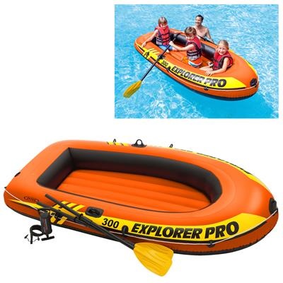 Intex Explorer Pro 300 Boot set + peddels en pomp