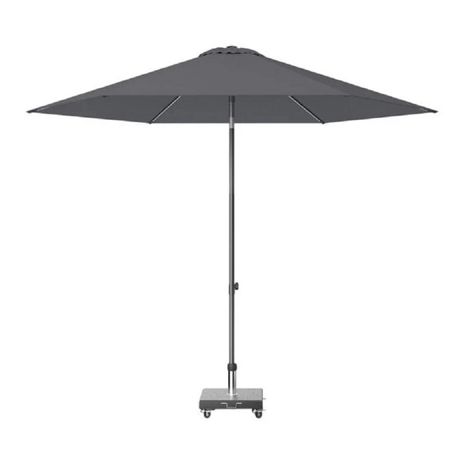Antraciet parasol Ø300 met rond doek en centrale mast