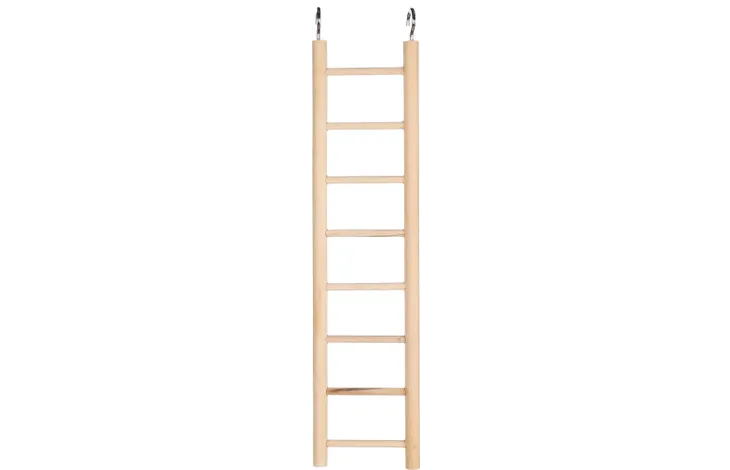 Houten ladder met sporten, recht model