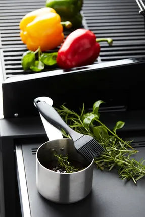 Barbecook - sauspan uit rvs met borstel 23x7.5x10.5cm