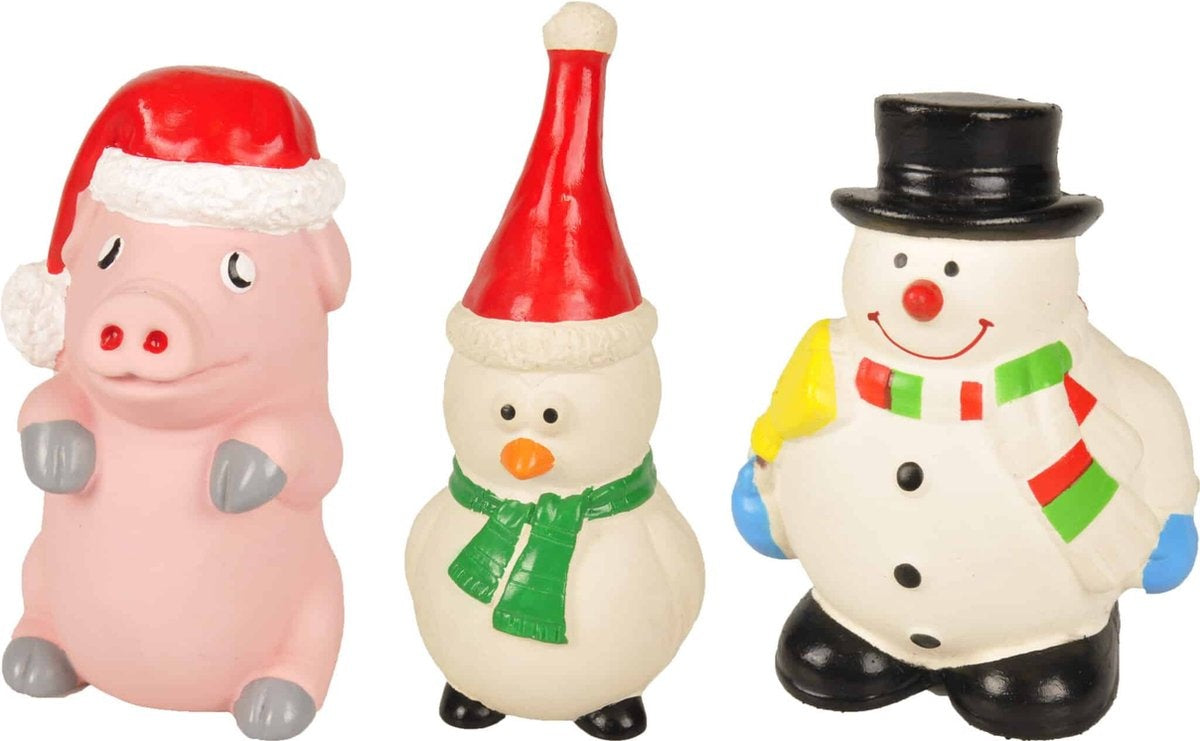 Hondenspeelgoed Latex kerst - Willekeurig - 6 x 5.5 x 11.5 cm