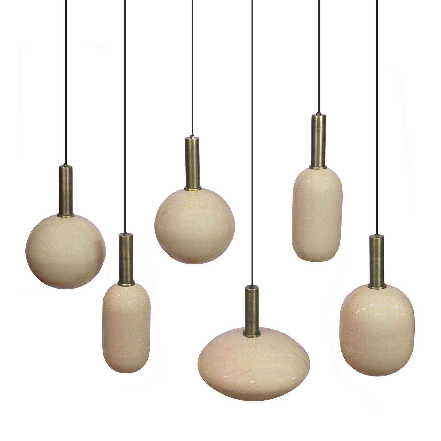 Hang lamp rond metaal 110x25x130cm
