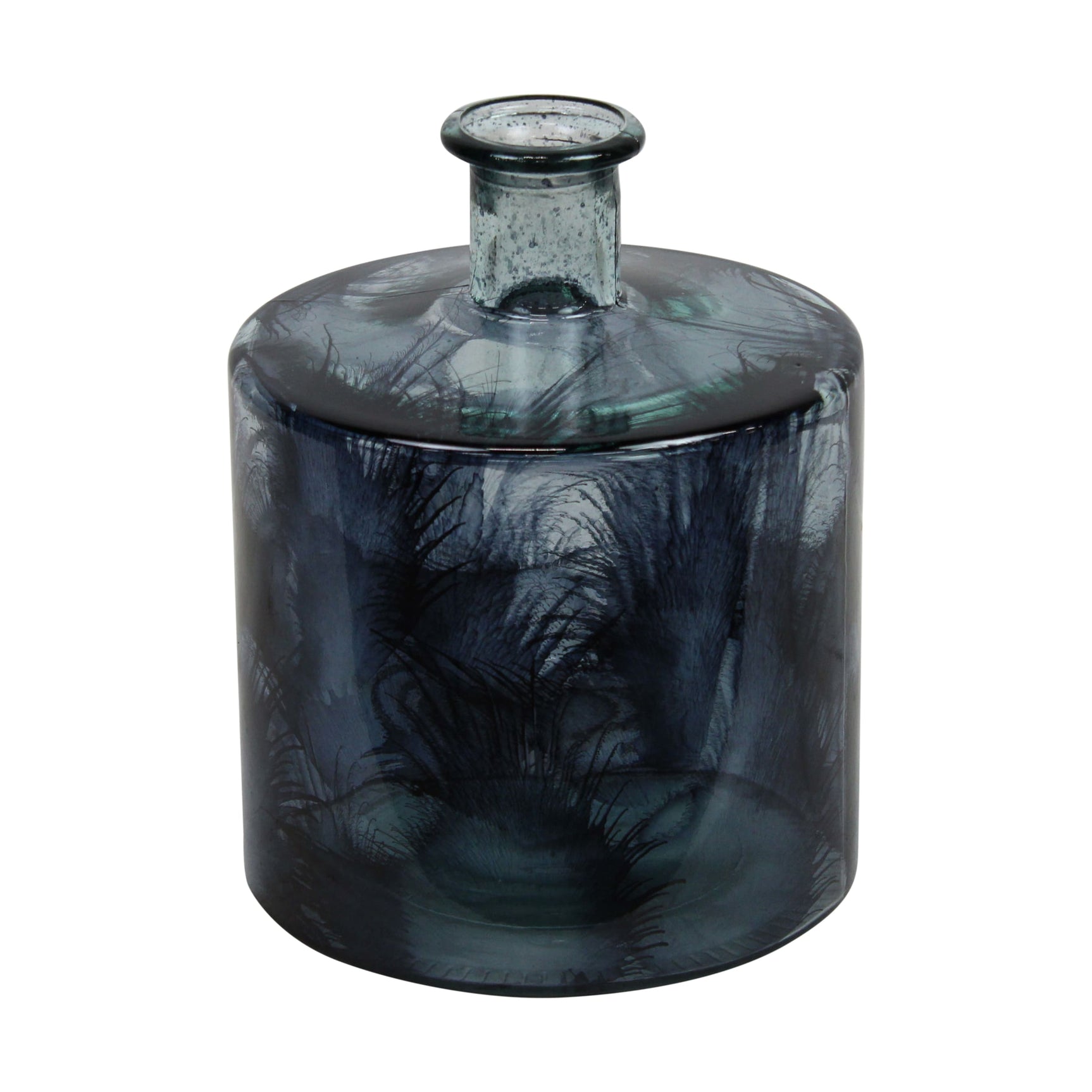 Vaas gerecycled glas 20.5x20.5x26cm