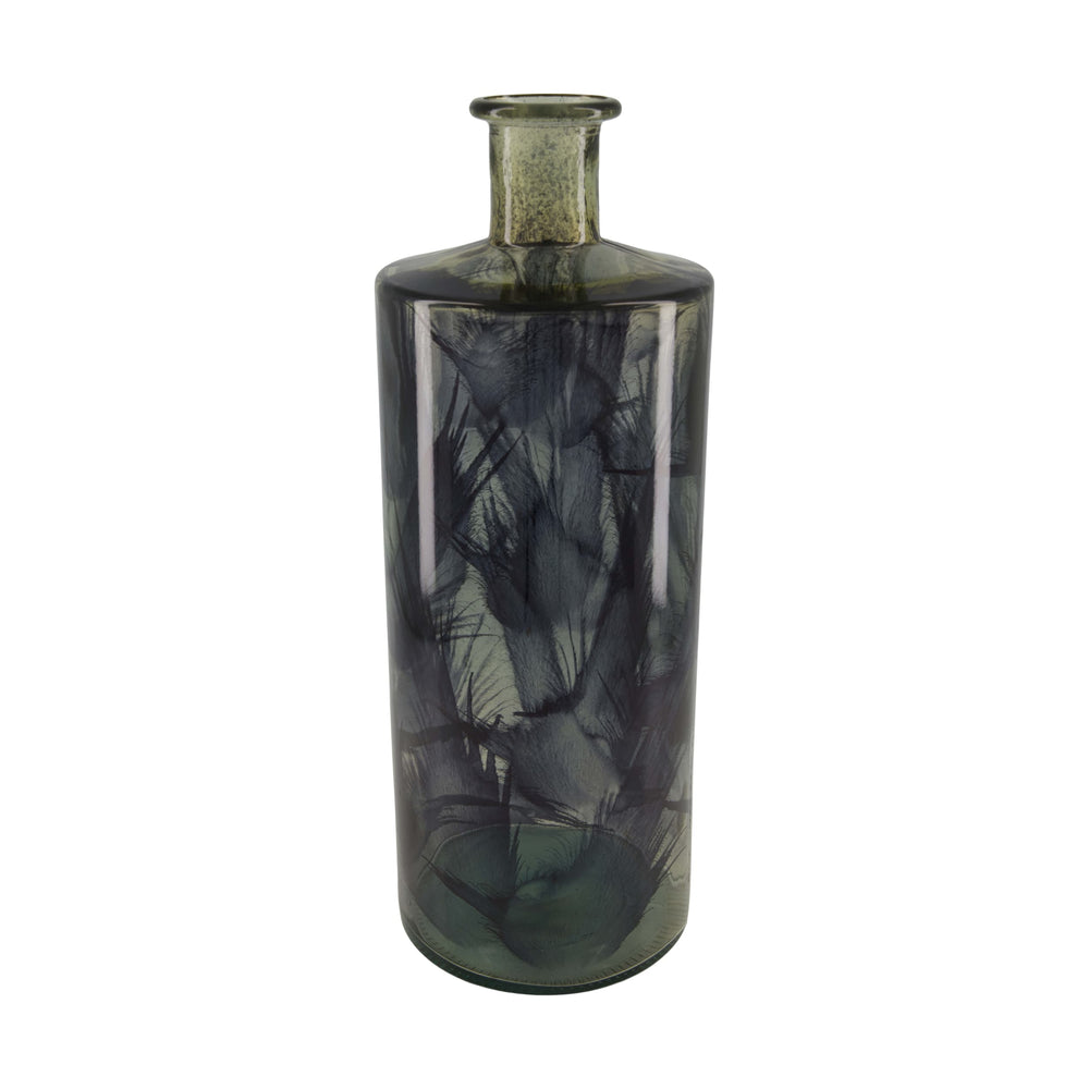 Vaas gerecycled glas 15x15x40cm