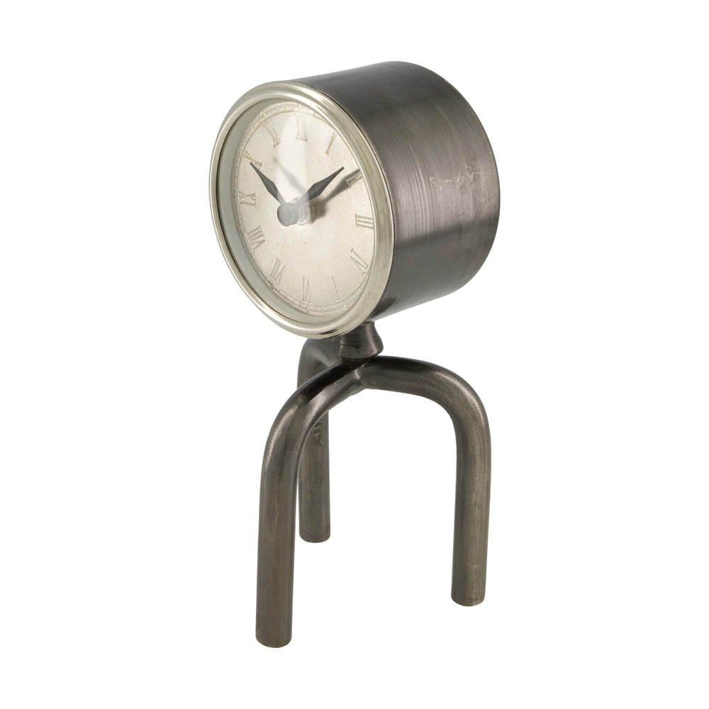 klok rond metaal 11x7x25cm