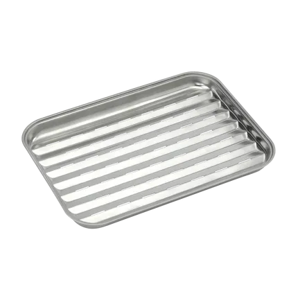 Barbecook - herbruikbare grillpan uit rvs 34.5x24cm