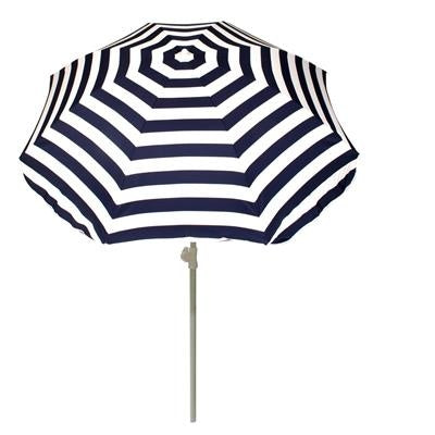 Summertime Parasol 180 Blauw/wit