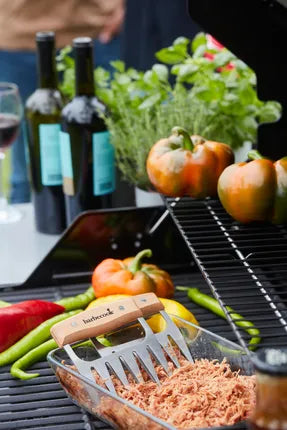 Barbecook - set van 2 Meat Claws uit roestvast staal en hout FSC 100%