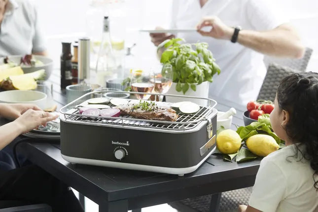 Barbecook - E-Carlo elektrische tafelgrill Midnight Grey 42,5x33x16,5cm