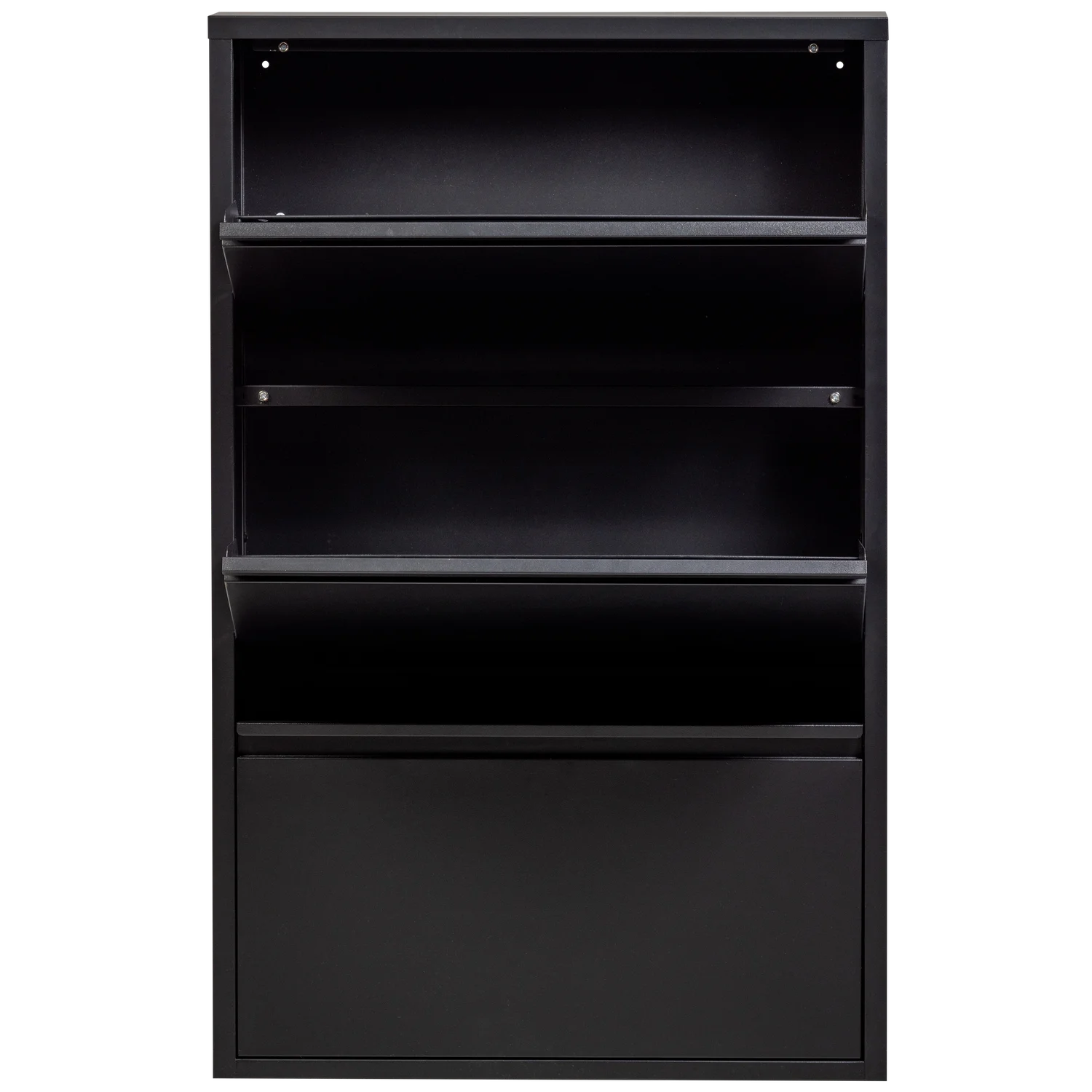 WOOOD - Sabine 3-vaks schoenenkast metaal zwart