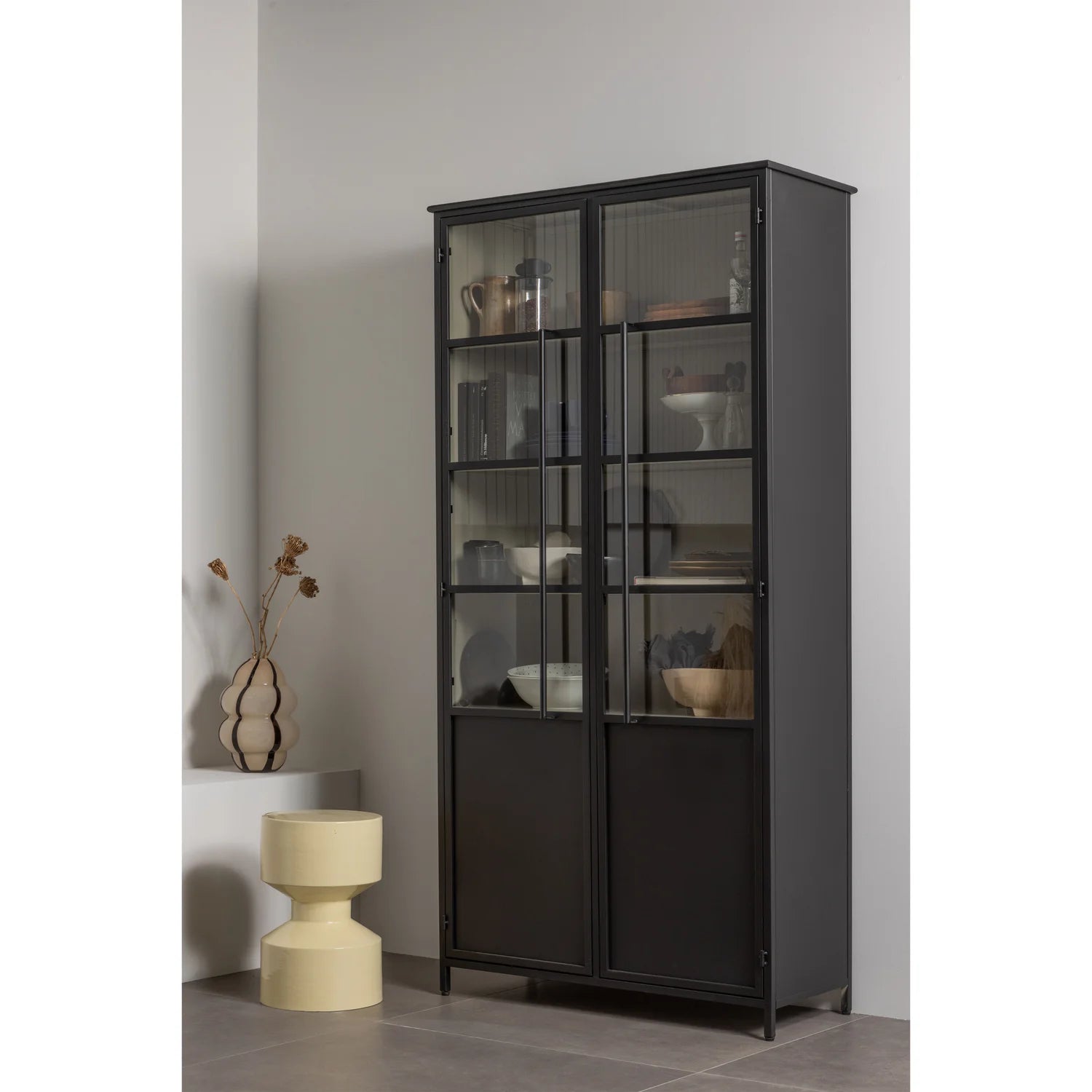 WOOOD - Hidde bijzettafel metaal geel