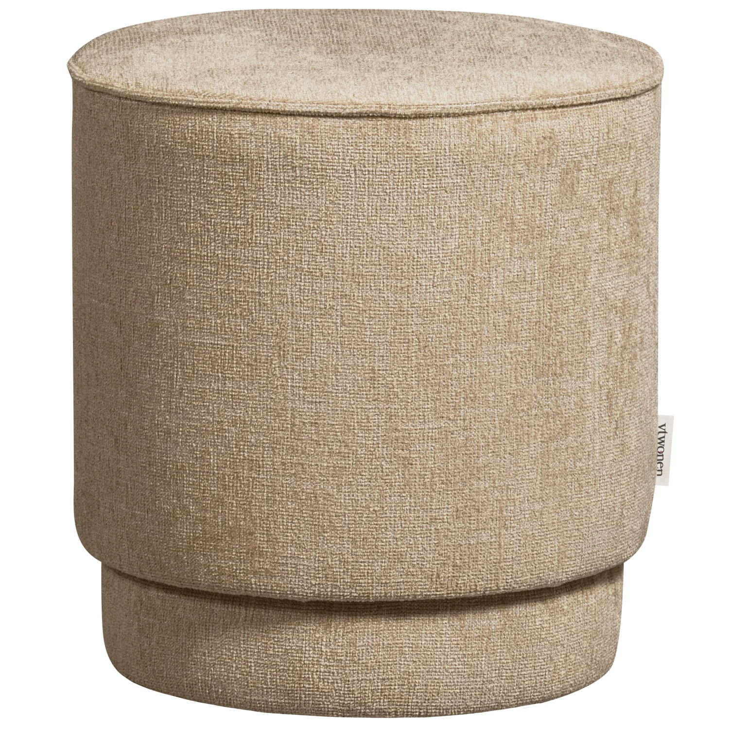 vtwonen - Pearl poef natural melange