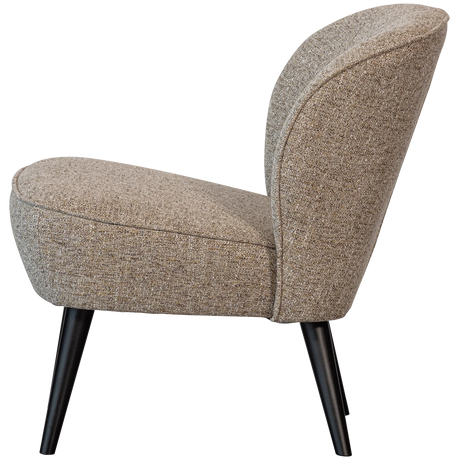 WOOOD - Sara fauteuil geweven stof naturel melange