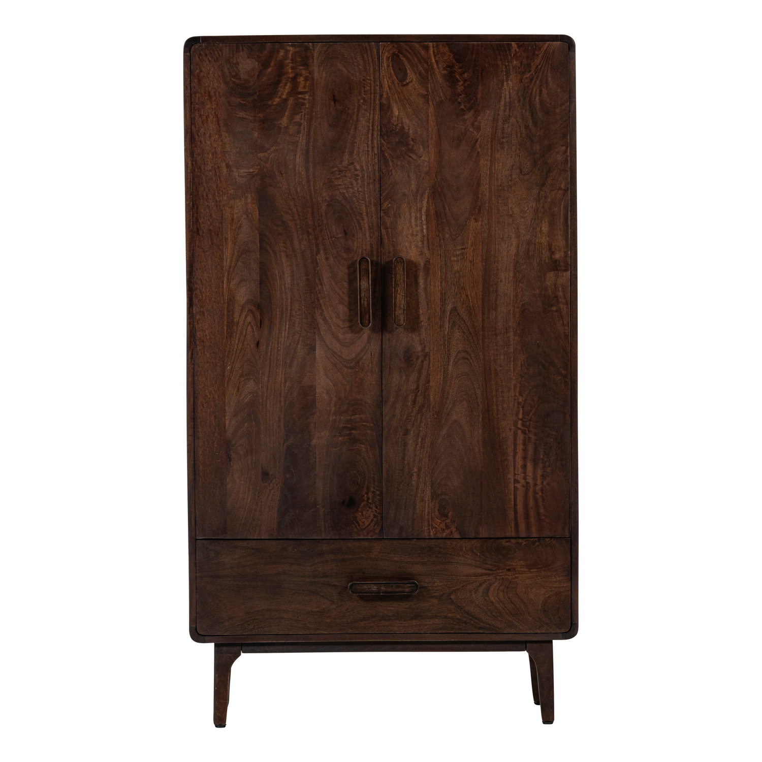 LIYA 2-DEURS KAST MANGOHOUT DONKERBRUIN