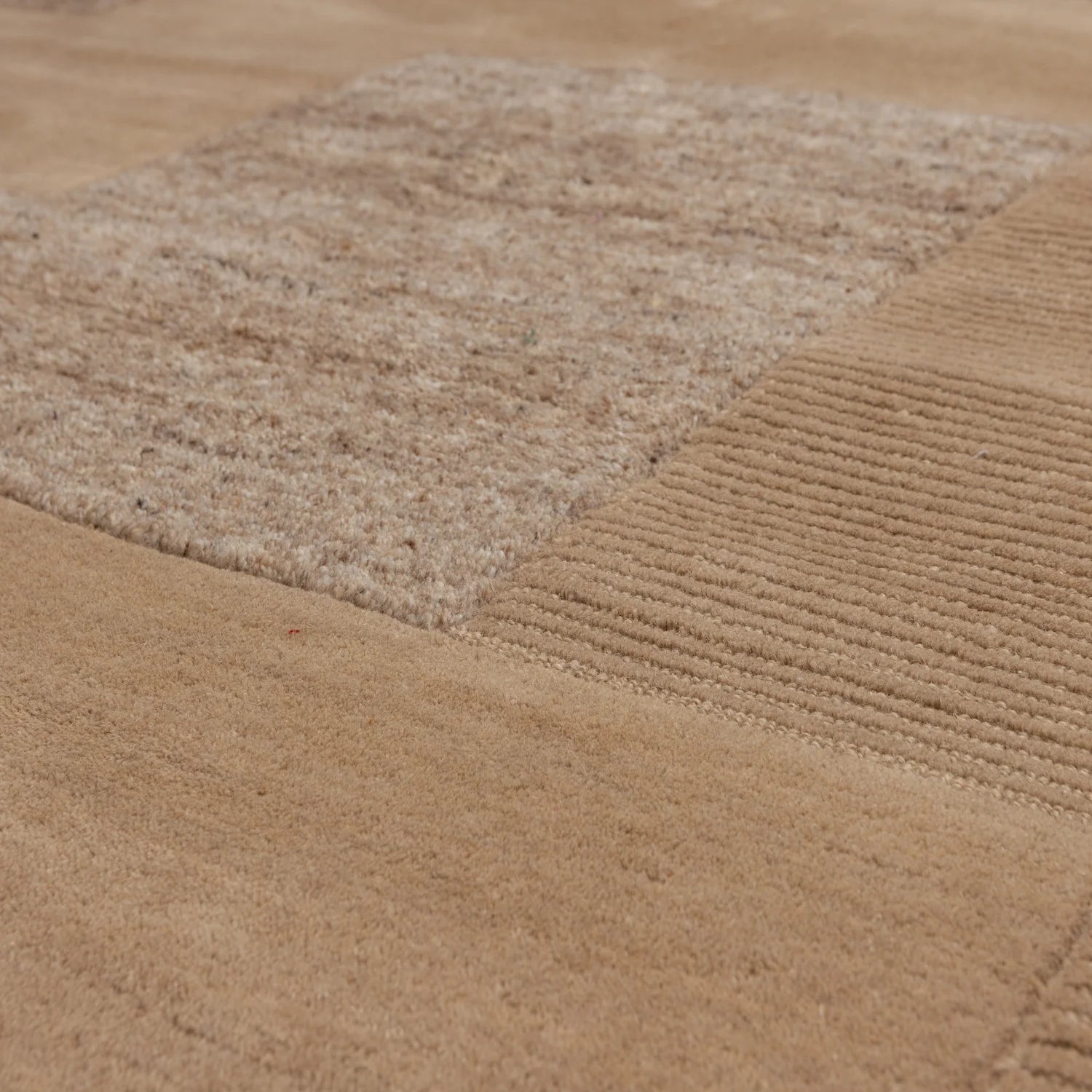 WOOOD - Noven handgeweven vloerkleed wol/katoen zand 170x240cm