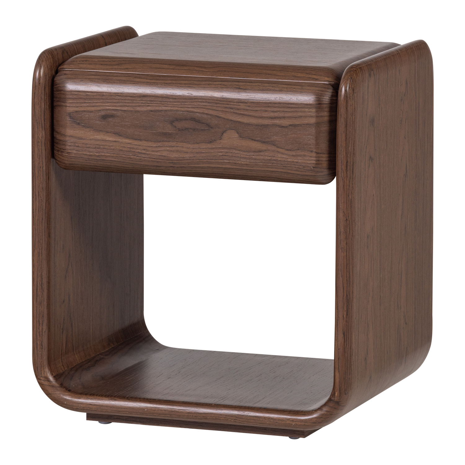 ELURA LADEKAST/NACHTKASTJE 1 LADE HOUT FINEER BRUIN