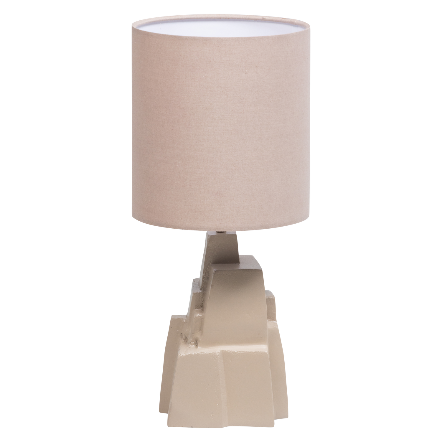 BRUNE TAFELLAMP METAAL HOOGGLANS ZAND