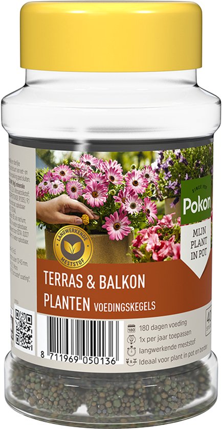Pokon - Terras & Balkon Planten Voedingskegels 40 stuks