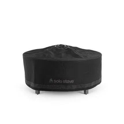 Solo Stove beschermhoes voor vuurkorf, zwarte hoes met logo en pootjes