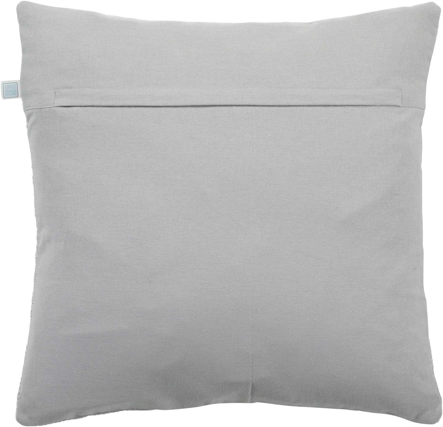 Sierkussen 45x45 cm sneeuwwit met doorlopende naad en gladde stof