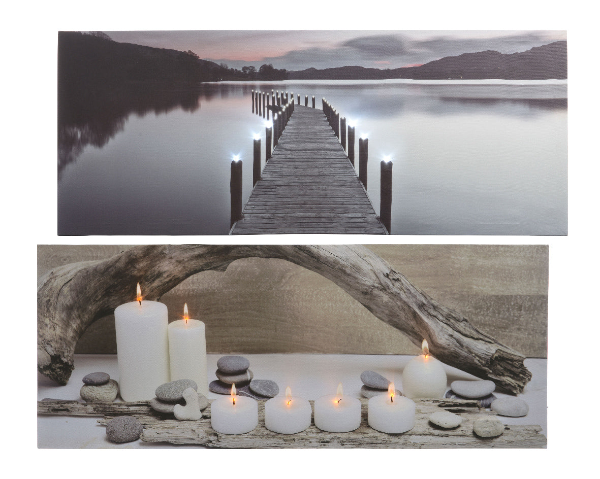 LED canvas pvc steady BO binnen 2assorti