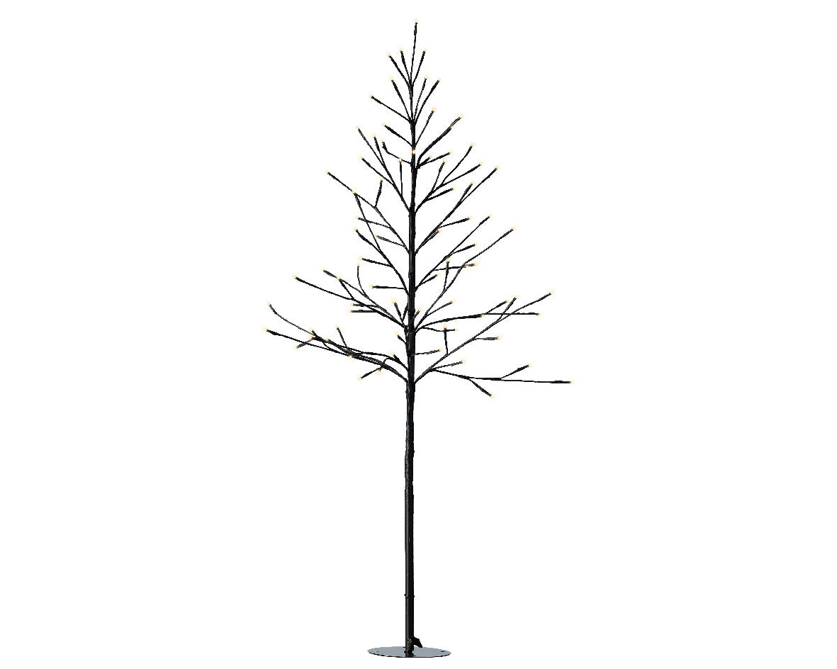 LED-boom buiten, slanke staande decoratieve lichtboom met dunne takken en voet
