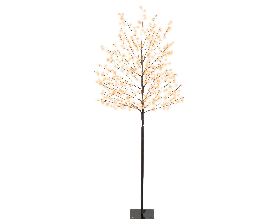 Micro-LED boomdecoratie met warmwitte lichtjes en stevige voet