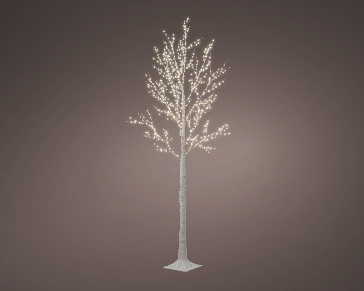 Micro LED boom pvc birch steady buiten dia110cm x H.220cm