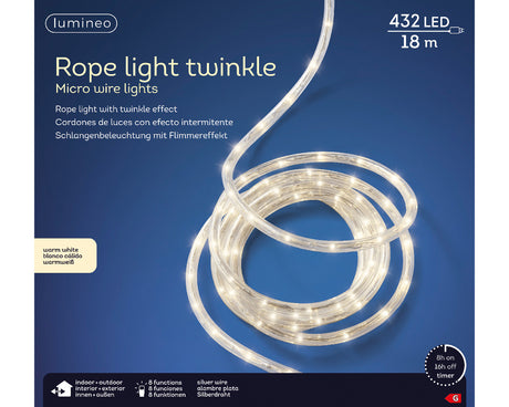 LED rope light 8 functie twinkel effect buiten