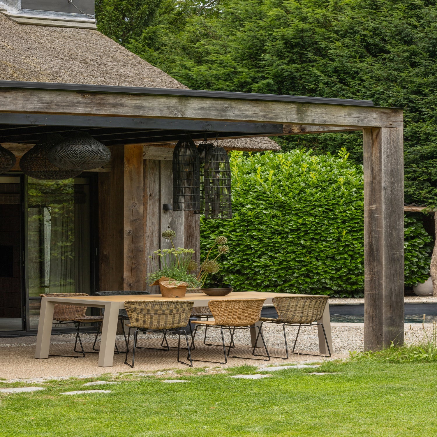 WINGS TUINSTOEL TOUW NATUREL - SET VAN 2