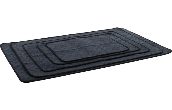 Honden trainingsmat, donkergrijs antislip met honingraatmotief; dubbelgevouwen