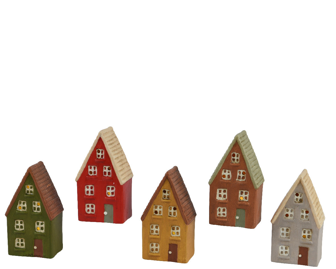 LED huis terracotta steady binnen 5col assorti