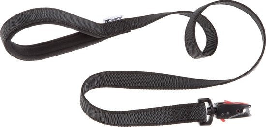 Ferplast Hondentrainingslijn Daytona 2 X 120 Cm Nylon Zwart