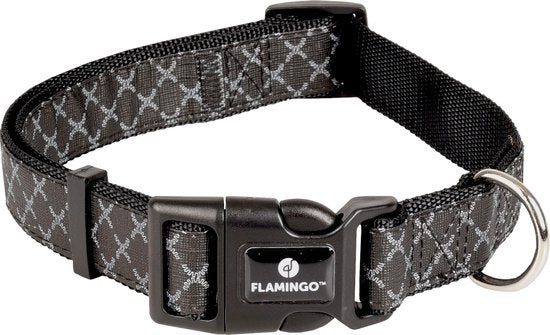 Flamingo Odin - Halsband Honden - Halsband Odin Zwart L 45-65cm 25mm