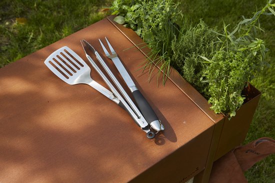 Barbecook - Gereeschapset BBQ Accesoires Staal - Zwart