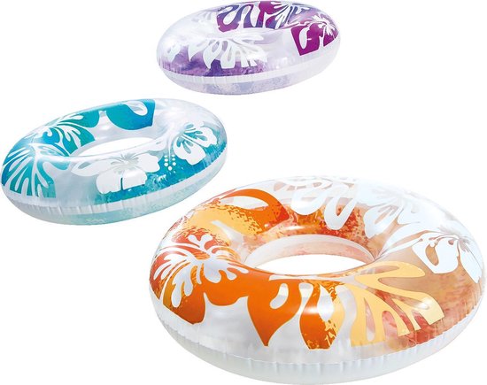 Intex - Zwemring Print Transparant 91cm (assorti)