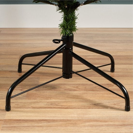 Kunstkerstboom standaard met zwart metalen kruissteun