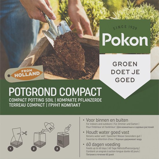 Pokon - Kokos Potgrond Compact 10 liter