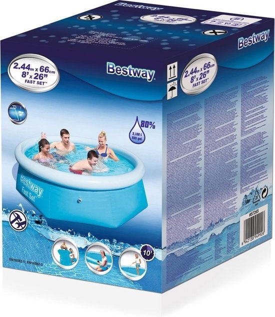 Bestway - Fast Set zwembad rond 244x66cm