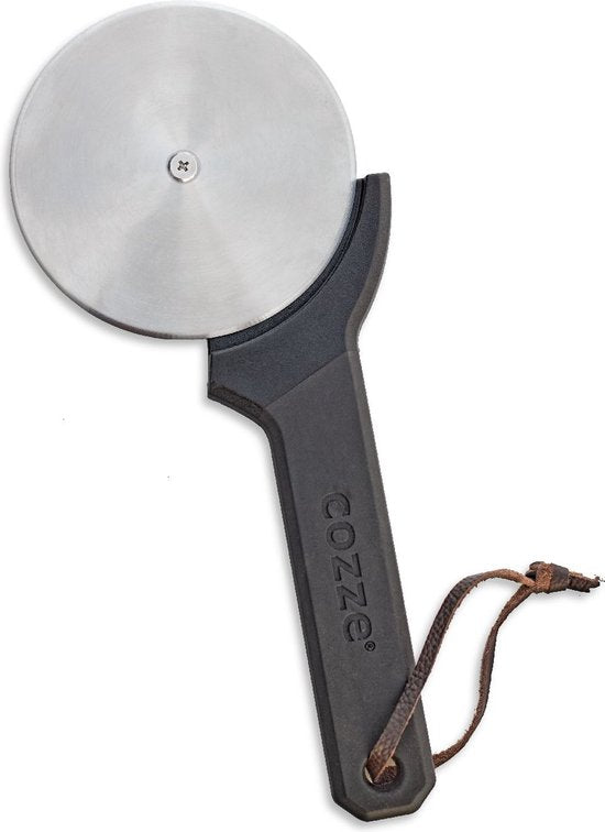 Cozze pizzacutter met rond wiel en donkere handgreep