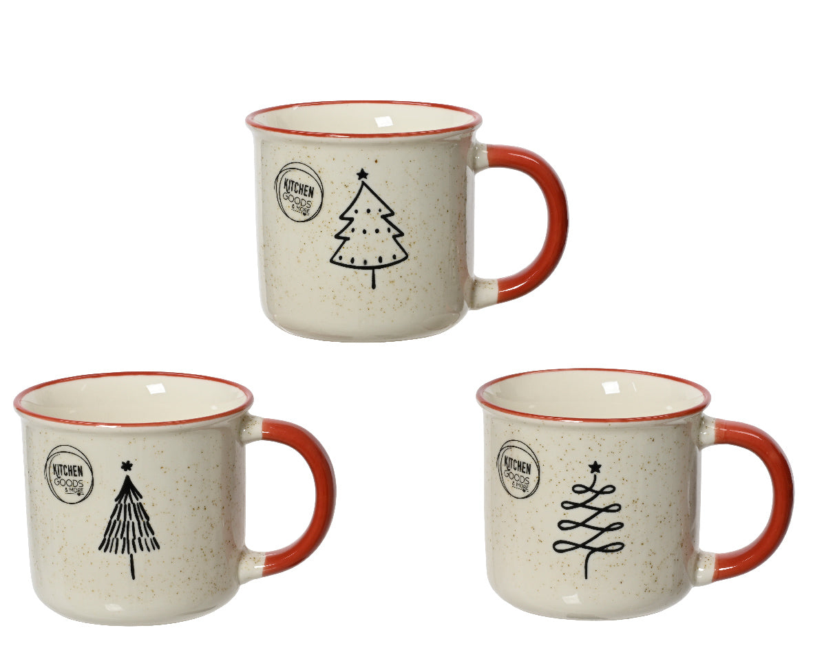 Mok porselein 3assorti