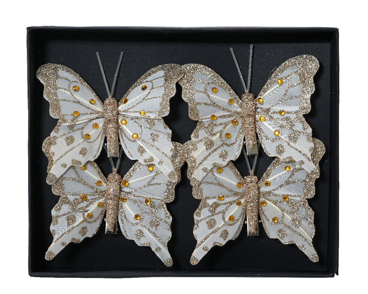 Vlinder veer op clip