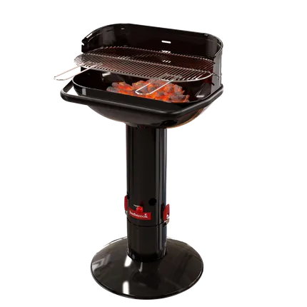 Barbecook - Loewy 55 houtskoolbarbecue uit email zwart 55x33cm H 101cm