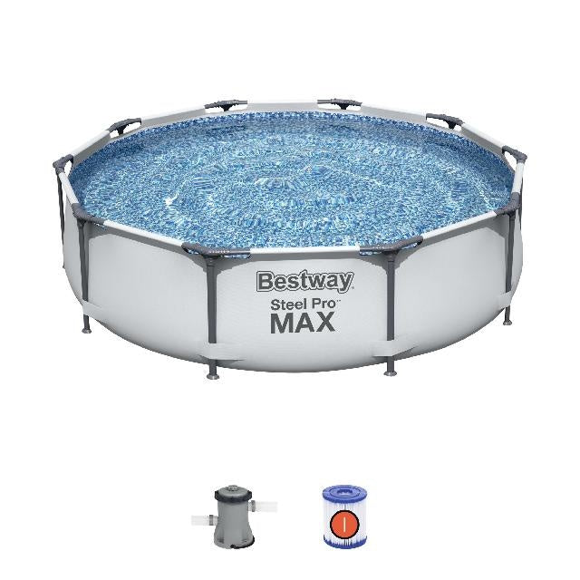 Bestway - Steel pro Max zwembad rond 305 + pomp