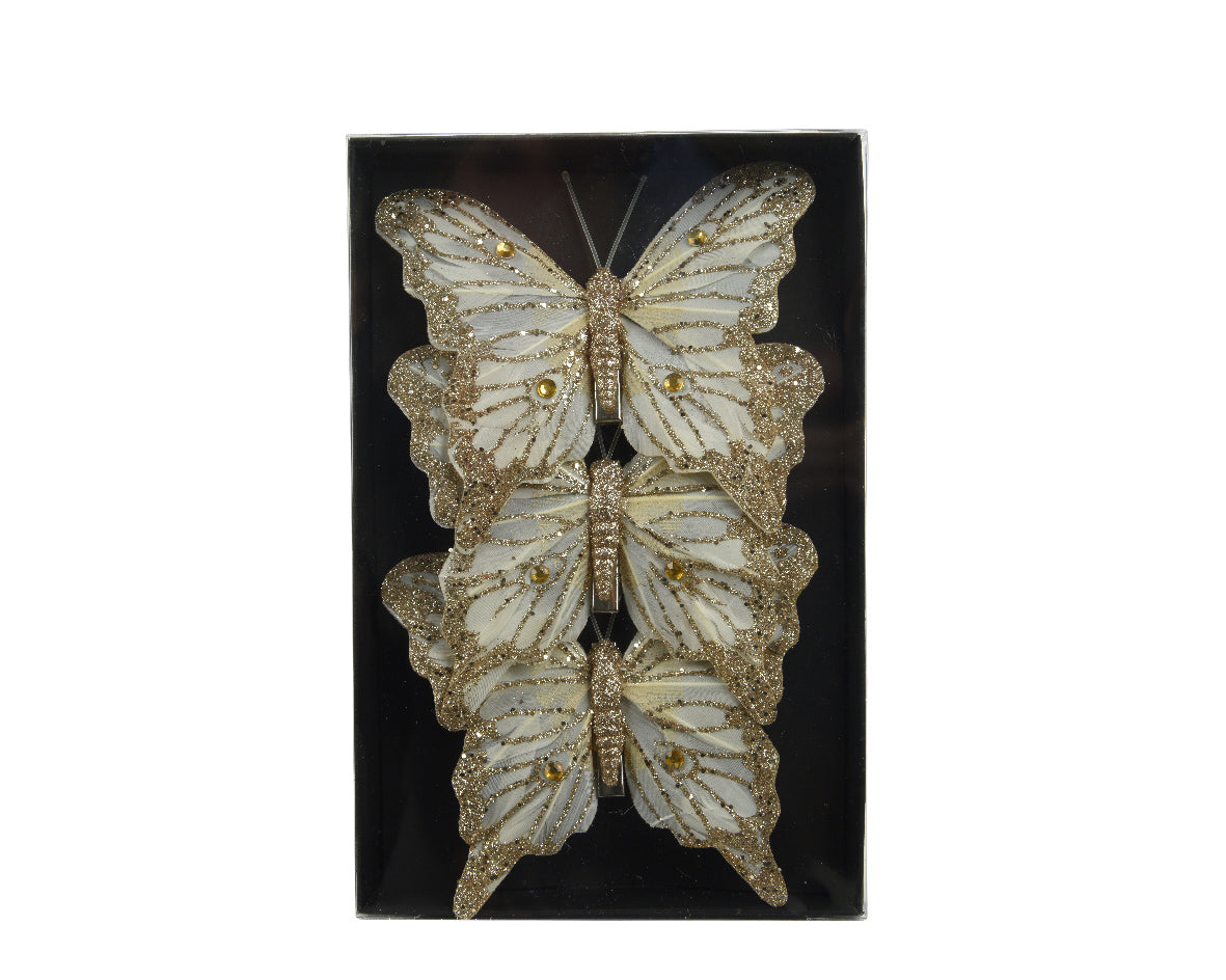 Vlinder veer op clip