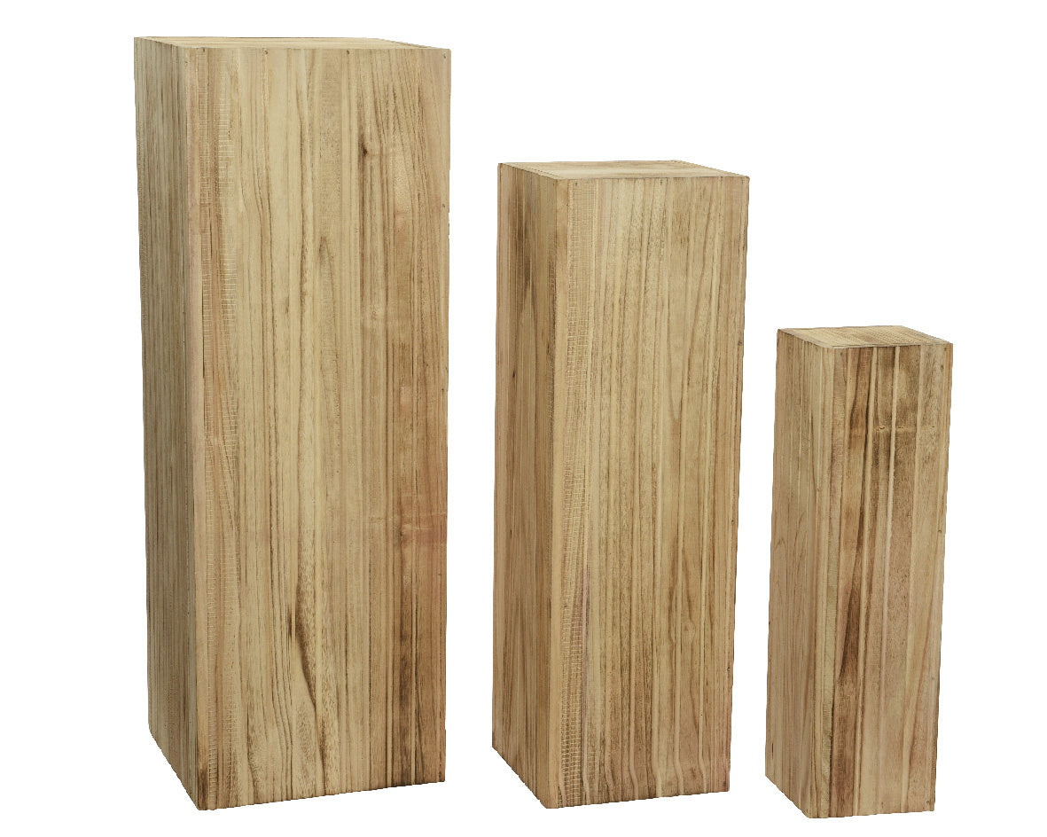 Pilaar paulowniahout square burned