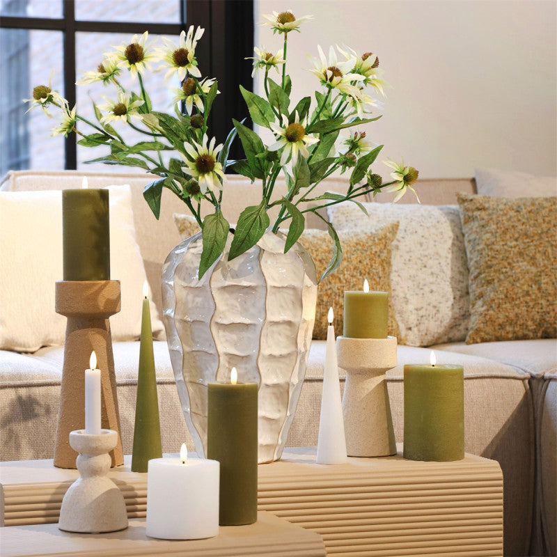 Stompkaars rustiek Ø10CM LED ro Lyon S wit-L10B10H10CM