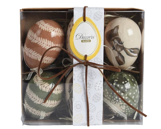 Set schuimeieren in geschenkdoos, met baseball- en speelse patronen