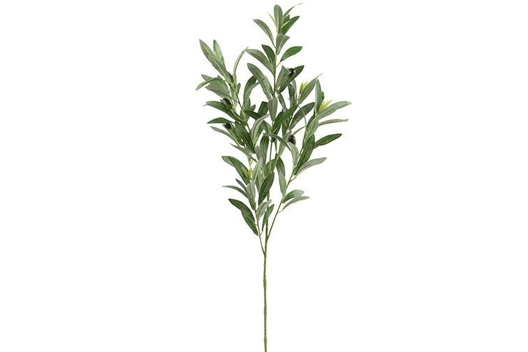 Kunstmatige olea-tak met smalle groene bladeren, rechtop