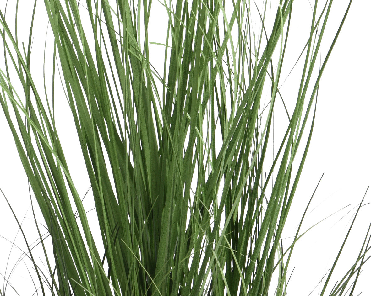 Groene grasachtige kunstplantbladeren, uit pvc pot